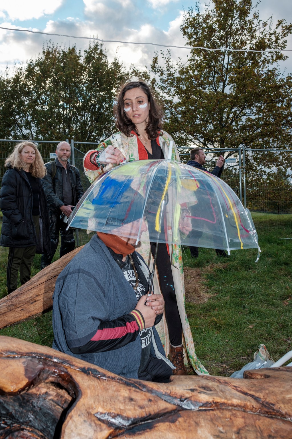 Suicide Memorial Tree Sculpture Opening Ceremony – Brockwell Park, 2021, funded by Lambeth Wellbeing&nbsp;Fund
