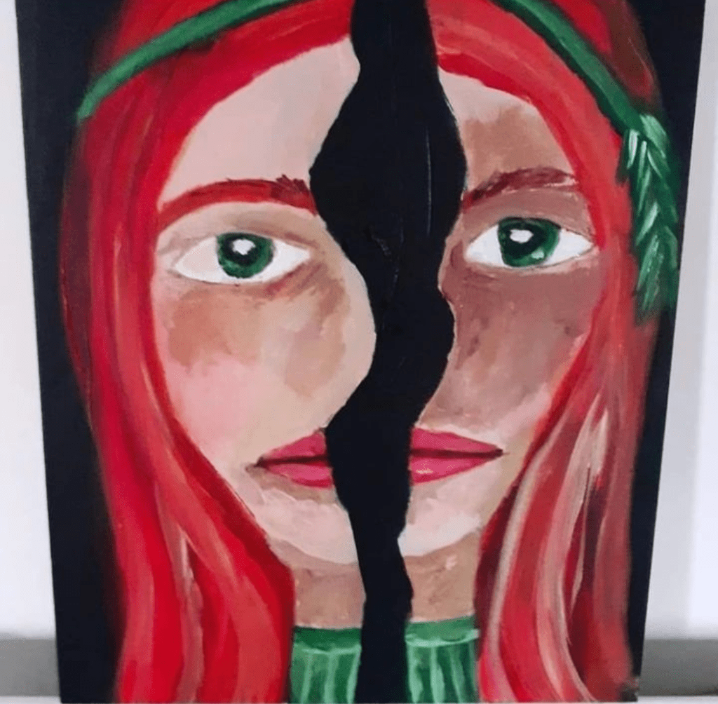 Split subject – exhibited at Sesami Café, Herne Hill,&nbsp;2023