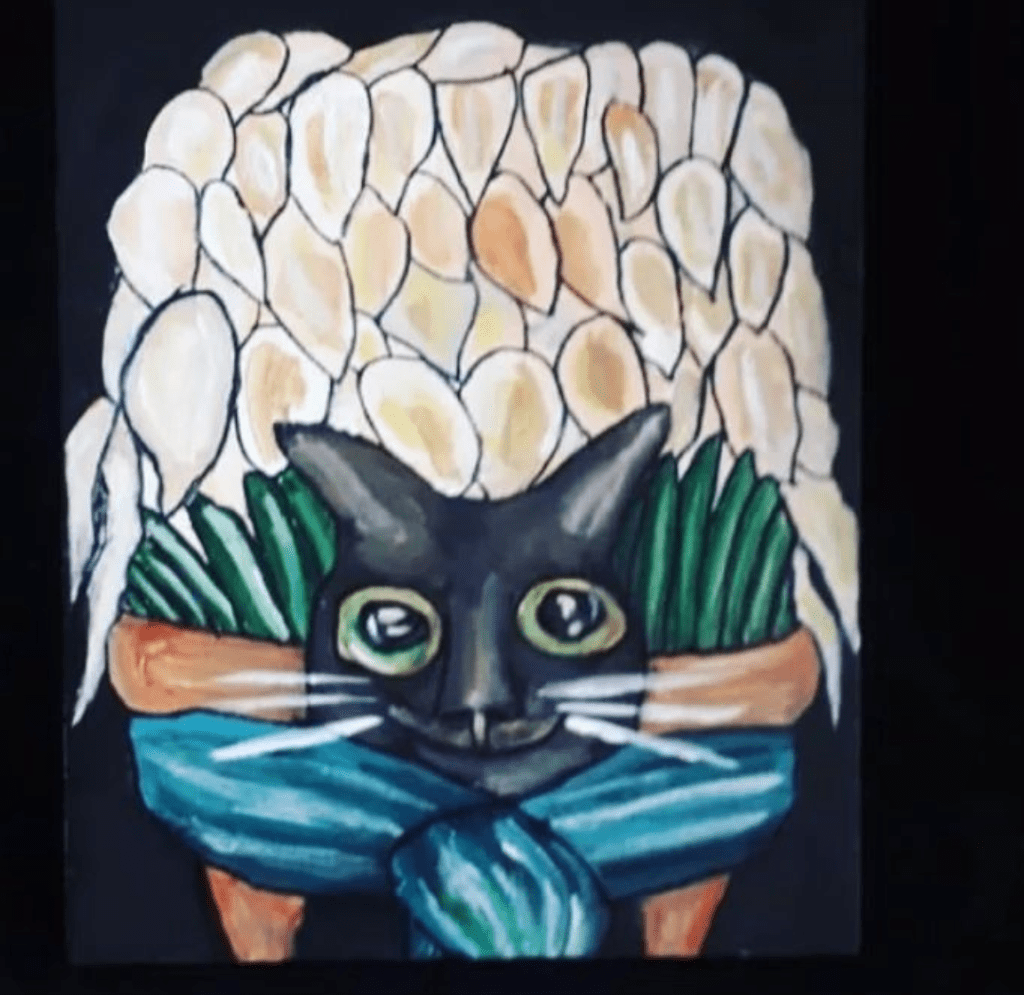 Cat Exhibited at Sesami Cafe, Brixton London&nbsp;2022