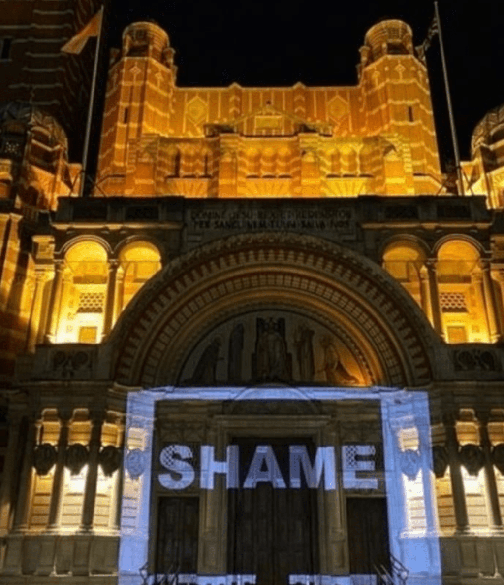 Shame – Projection Art/ Activism&nbsp;2020